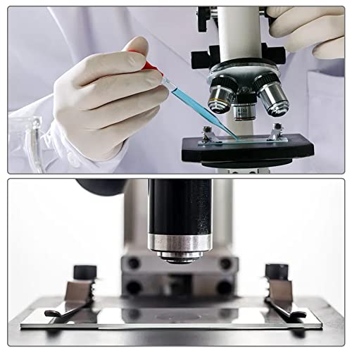 SUPERFINDINGS 20Pcs Microscope Slides Avec Double D¨¦Pression 76.5x25mm Verre Double Concave Slide Rectangle Pr¨¦ Nettoy¨¦ Cover Slips Pour Fournitures de Laboratoire