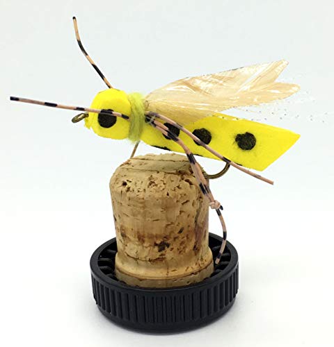 Pêche à la mouche en mousse rouleaux de quatre Leopard Hopper Leurre flottant Truite Basse à la carpe Pike Cover