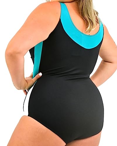 Maiô Plus Size Com Detalhe Hammerhead Natação Hidroginástica