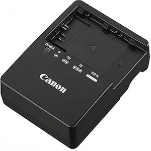 Original Genuine Canon LC-E6E Battery Charger JP Plug for EOS 5D Mark II 7D 60D [Non-retail Packaging]