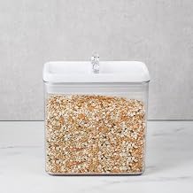 Felli Flip-Tite Storage Container, 8-inches Height, Rectangular, White, 2.7 Liter, Set of 3