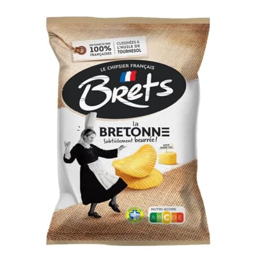 Brets Potato chips Salted butter (La Bretonne Subtiibly Beurree) Flavor 125g
