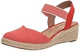 LifeStride Womens Kimmie Espadrille Wedge Sandal Tropical Orange 5 M