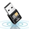 Chiavetta Wifi Usb Dual Band 2.4/5GHz, Antenna Wifi 600 mbps, Plug and Play, Adattatore di Rete Wireless per PC/Desktop/Tablet/Laptop, Compatibile con Windows, Mac OS X (da 10.9 fino a 10.15)