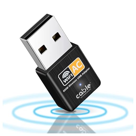 Chiavetta Wifi Usb Dual Band 2.4/5GHz, Antenna Wifi 600 mbps, Plug and Play, Adattatore di Rete Wireless per PC/Desktop/Tablet/Laptop, Compatibile con Windows, Mac OS X (da 10.9 fino a 10.15)
