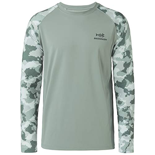 Bassdash Upf 50 Fishing Tee For Men Camo Long Sleeve Shirt Quick Dry Sweatshirts #TOP1