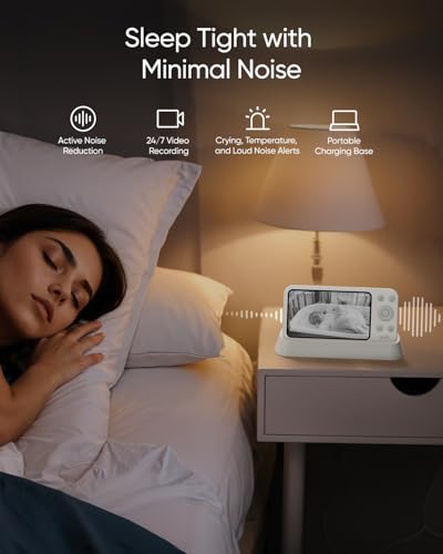Image of eufy Security Baby Monitor, Hybrid Wi-Fi and No Wi-Fi Connection, 24 /7 Recording in app, Pan-Tilt, Portable Camera with Built-in Battery, ANR
