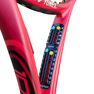 Scoring Right Portable Tennis Racket and Padel Scorekeeper, Easily Mounted Small Score Board to Keep Score of Points, Games, and Sets, ITF Conforming and Lightweight Mini Score Keeper, 1.9g