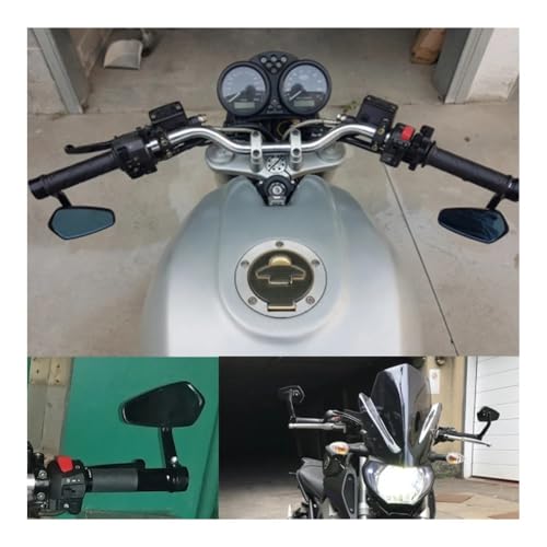 Espejos retrovisores motocicleta antideslumbrantes para manillar 7