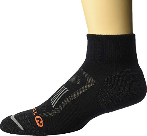 Merrell Men's and Women's Lightweight Trail Glove Low Cut Double Tab Socks Breathable Mesh and Moisture Management
