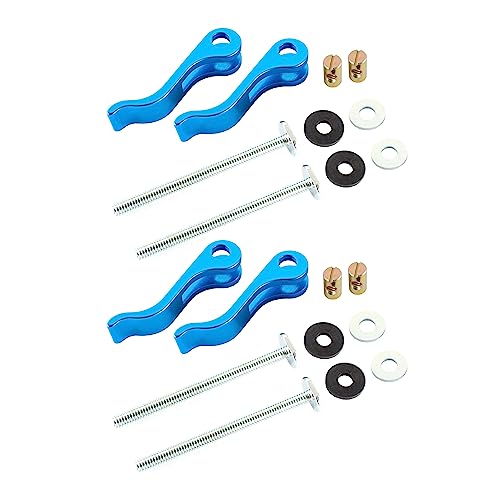 Image of POWERTEC 4PK, 1 /4 inch-20 Cam Clamp, Lever Clamp w / 3 inch T Track Bolts, T Track clamp for Drill Press, Router Table, Work Bench, CNC Machine, Miter Saw, T Track Accessories for woodworking (71501)