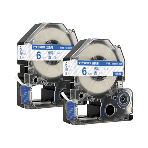 �L���O�W���p �e�v�� PRO ST6B ST6BW 6mm �����e�[�v ���� ���S�� 2�Z�b�g �݊��e�[�v �e�v��PRO�p �e�[�v�J�[�g���b�W