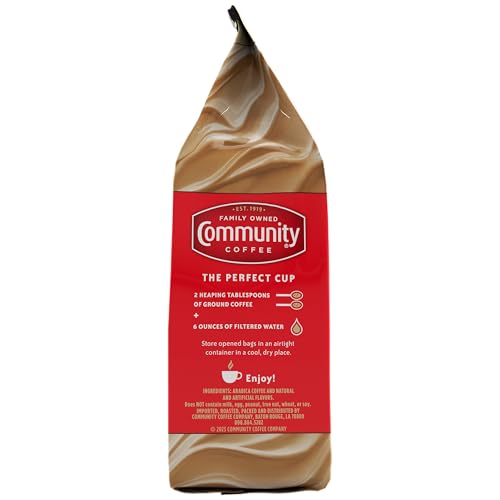 Image of Community Coffee Hazelnut Creme Flavored 12 Ounce, Medium Roast Ground Coffee, 12 Ounce Bag (Pack of 1)