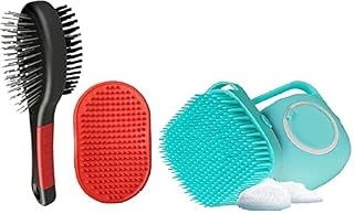 Woofy Pet Grooming Kit Long & Short Hair Brush, Washing Dog Gloves, 2 in 1 Pets Massage Brush, Pet Massage Brush Shampoo D... Price In India