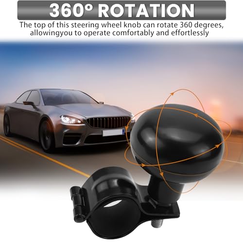 FAELNK Universal Lenkradknauf Spinner 2 Stück Lenkhilfe Auto Lenkradknauf Traktor Einstellbar Lenkradknopf für Auto LKW Traktor Gabelstapler Rasenmäher Boot Lenkrad Zubehör
