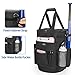 Goburos Baseball Ball Bucket with Large Capacity, Softball Coach Bag with Anti-Slip EVA Bottom, Space for Bat, Gloves, Scoreboards and Other Accessories