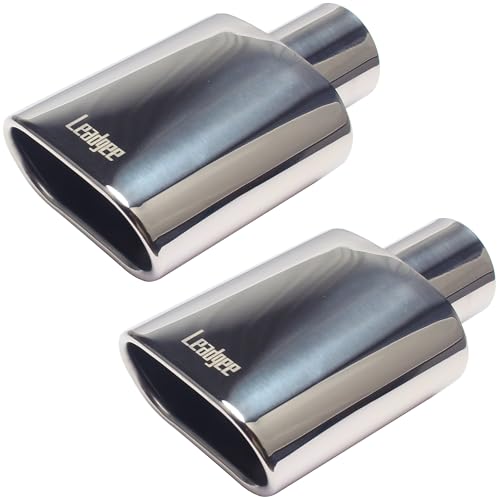 Set of 2 Square Exhaust Tip 2.5
