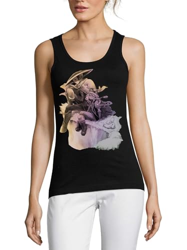 Camiseta de algodón Atspauda Anime 113 negra de mujer contra el calor veraniego