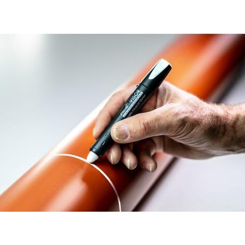 Pica 990/40 Permanentmarker/Industrial Marker | extrem unempfindlich und vielseitig, wasserfest, trocknet nie aus | Farbe: rot, Minendurchmesser: 10 mm, Länge: 85 mm