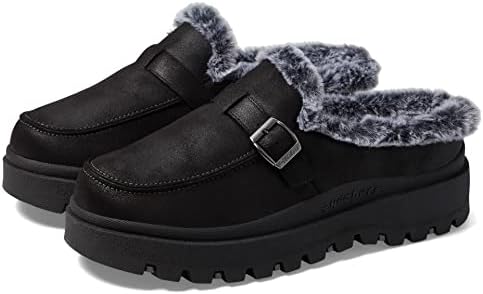 Skechers Women's Shindigs-Forever Retro Mule, Black/Black, 11 | Image 3