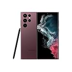 Samsung Galaxy S22 Ultra 5G Factory Unlocked Android Smartphone, 128GB, US Version, Burgundy (Renewed)