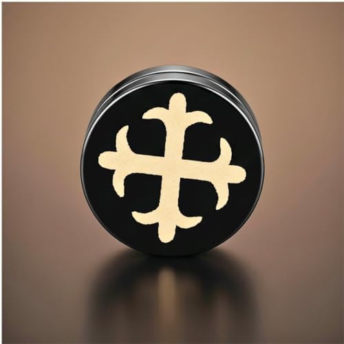 Image of THE MEN THING GLINT CROSS - Magnetic Non-Piercing Pure Titanium Steel Studs Earrings for Men & Boys