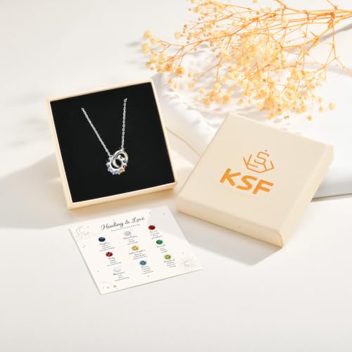 KSF Gold Navaratna Necklace jewelry Gift - 14K Gold Plated Lucky Pendant — view 5
