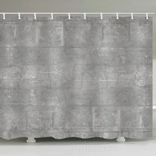 Rideau de douche gris de qualité supérieure, rideau de bain imperméable en polyester