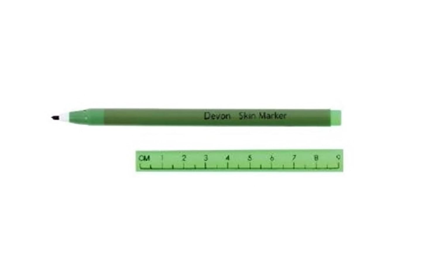 Covidien 31145868 Devon Surgical Skin Marker with Ruler Cap, Dual Tip with 9 Labels Pack of 25