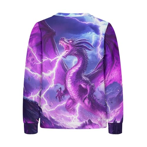 HUIACONG Kids Long Sleeve Shirt for Boys Girls Sweatshirt for Children2