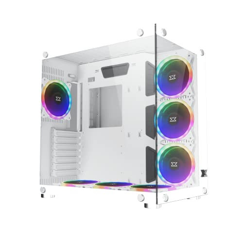 Boitier PC ATX Xigmatek Aquarius Plus Arctic, avec 7X AY120 (EN46430)