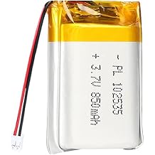 3.7V 850mAh 102535 Rechargeable Ion with JST Connector,1pcs