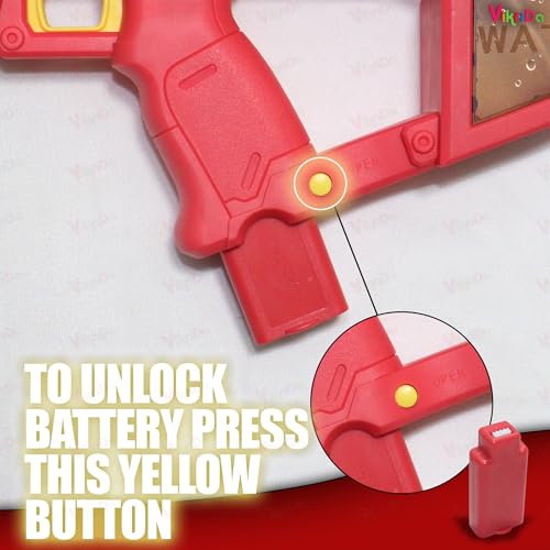 Image of VikriDA Electric Water Gun with Silicone Tube Dual Mode Automatic & Manual Shooting Long-Range Rechargeable Water Blaster for Kids Beach, Pool & Outdoor Summer Toy - Assorted