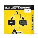 Gorilla Bikes Bremsbeläge I Für Avid Bremsen Elixir 1-9 I Für SRAM Bremsen Level T & TL I Resin I Hohe Bremsleistung I Langlebig & Passgenau I Für Avid Elixir 5, SRAM Level T & SRAM Level TL