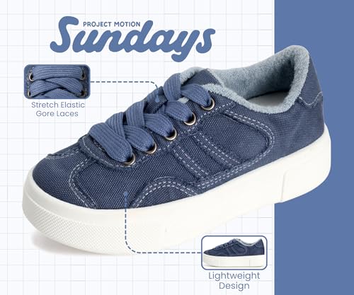 Image of Sundays Girls Sneakers Non-Slip Canvas Girls Shoes Comfort Kids Footwear