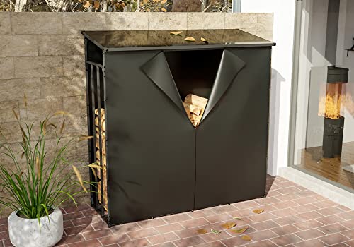 CLP Abdeckplane Ruston I Wetterschutz Schwarz I Wasserabweisende Plane Schwarz-8