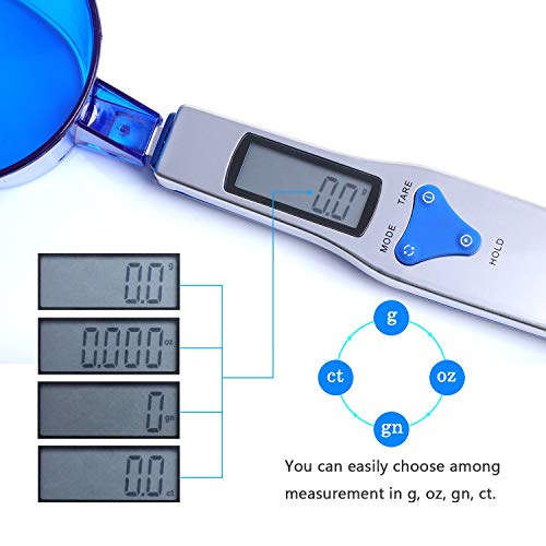 Digital Kitchen Scale Electronic Food Scale With 3 Measuring Spoons For Portioning Milk, Tea, Flour, Spices, Medicine 500Gram/0.1Gram #TOP4