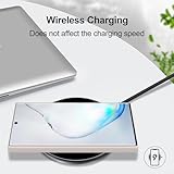 GiiYoon Case Compatible with Samsung Galaxy Note 10 Plus, Silky-Soft Touch Full-Body Protective Phone Silicone Case, Shockproof Cover with Microfiber Lining, off white - Image 7