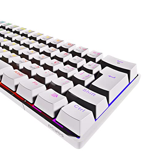 TECLADO MECÂNICO 60% ZOT BRANCO OUTEMU RED HOTSWAP LED RGB - PZWOHRDRGB – ABNT2 - PCYES