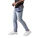 Jeans for Men Stretch Fit Strechy Light Blue Denim Regular Fit Slim Comfort Flex Waist Stacked Athletic Skinny Leg Fashion Stylish Pants 2024-2810-30
