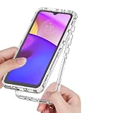 Pełna ochrona zawiasów do Motorola Moto E30 krystalicznie przejrzyste etui, odporne na uderzenia etui ochronne, odporne na zarysowania, przezroczyste, smukłe etui ochronne do Motorola Moto E30