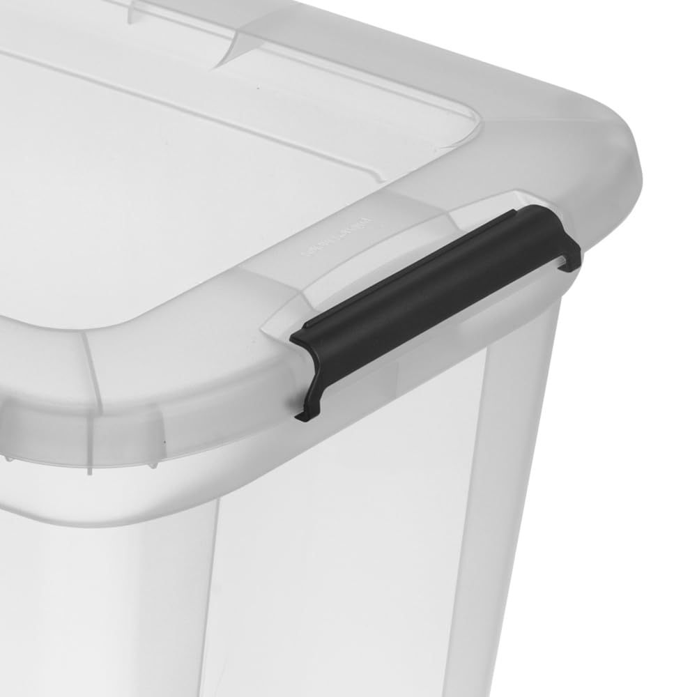 Kreher Aufbewahrungsboxen Robust Store mit Deckel in Transparenter Ausführung. In verschiedenen Größen (wählbar). Aus robustem Kunststoff. (2er 115 L)