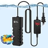 AquaMiracle Submersible Aquarium Heater with LED Digital Temp Display, 25W/50W/100W/200W/300W/500W Fish Tank Heater, Dry-Run & Over-Temp Protection for Freshwater Saltwater Aquariums