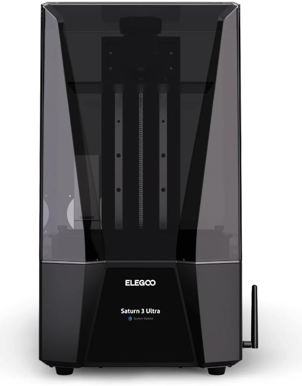 ELEGOO Saturn 3 Ultra 12K Resin 3D Printer with 10-Inch 12K Mono LCD, High-Precision Printing, Auto Bed Leveling, Advanced Cooling System, Tilt Release Technology.