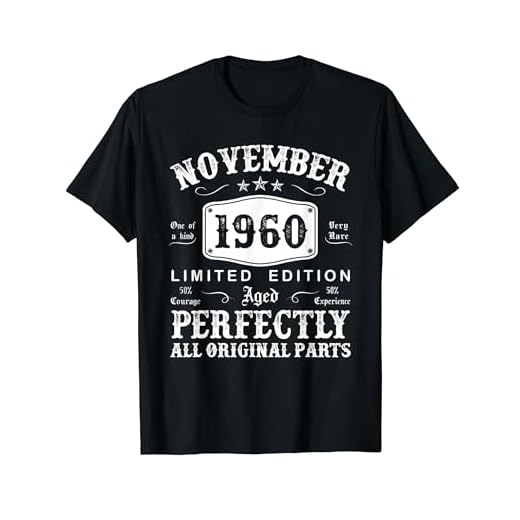Noviembre 1960 64 Años Cumpleaños Hombre Fabricado En 1960 Camiseta