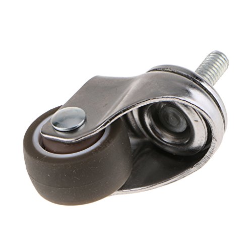 Rodas giratórias de borracha termoplástica, rodízio, rodinhas de móveis, sem marcação – 2,54 cm