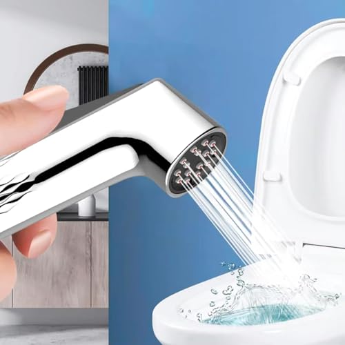 Image of Health Faucet for Toilet | Jet Spray | Self-Cleaning | Without Hose | Up to 40% Water Saving | Chrome Finish Complete Set
