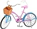 Barbie Doll and Bike Playset with Doll (11.5 in, Blonde), Bicycle with Rolling Wheels & Water Bottle Accessory, Gift for 3 to 7 Year Olds