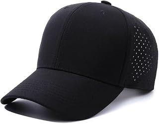 Baseball Cap Ultra Performance Water-Resistant Quick Dry Hats for Men and Women Laser Cut Mesh Ball Cap
