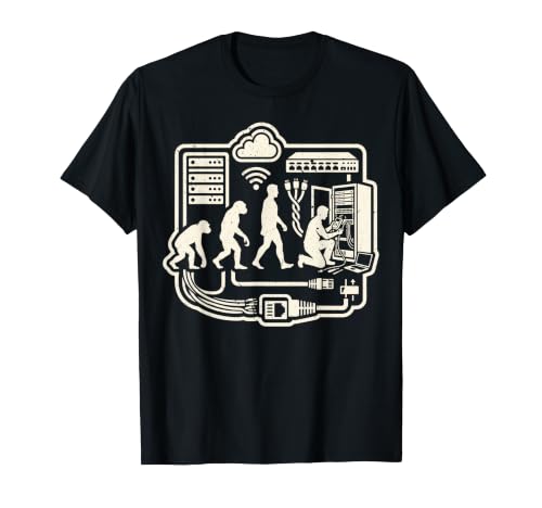 Graphique d'administration de l'infrastructure Informatique Evolution de l'ingénieur réseau T-Shirt